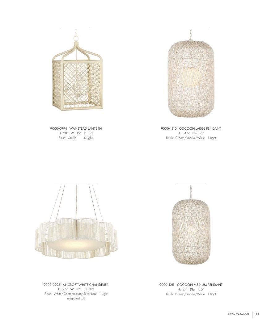 Currey & Company Lighting Collection Catalog Weekly Ad January 1 - December 31, 2026