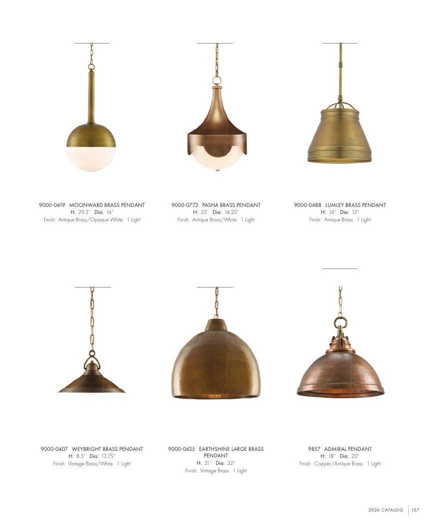 Currey & Company Lighting Collection Catalog Weekly Ad January 1 - December 31, 2026