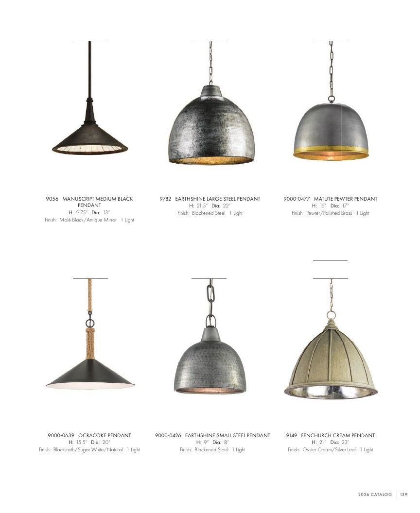 Currey & Company Lighting Collection Catalog Weekly Ad January 1 - December 31, 2026