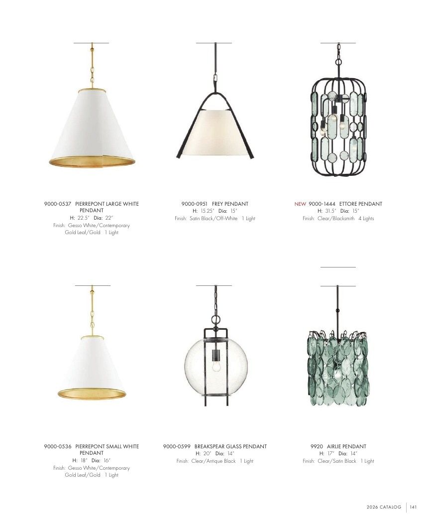 Currey & Company Lighting Collection Catalog Weekly Ad January 1 - December 31, 2026