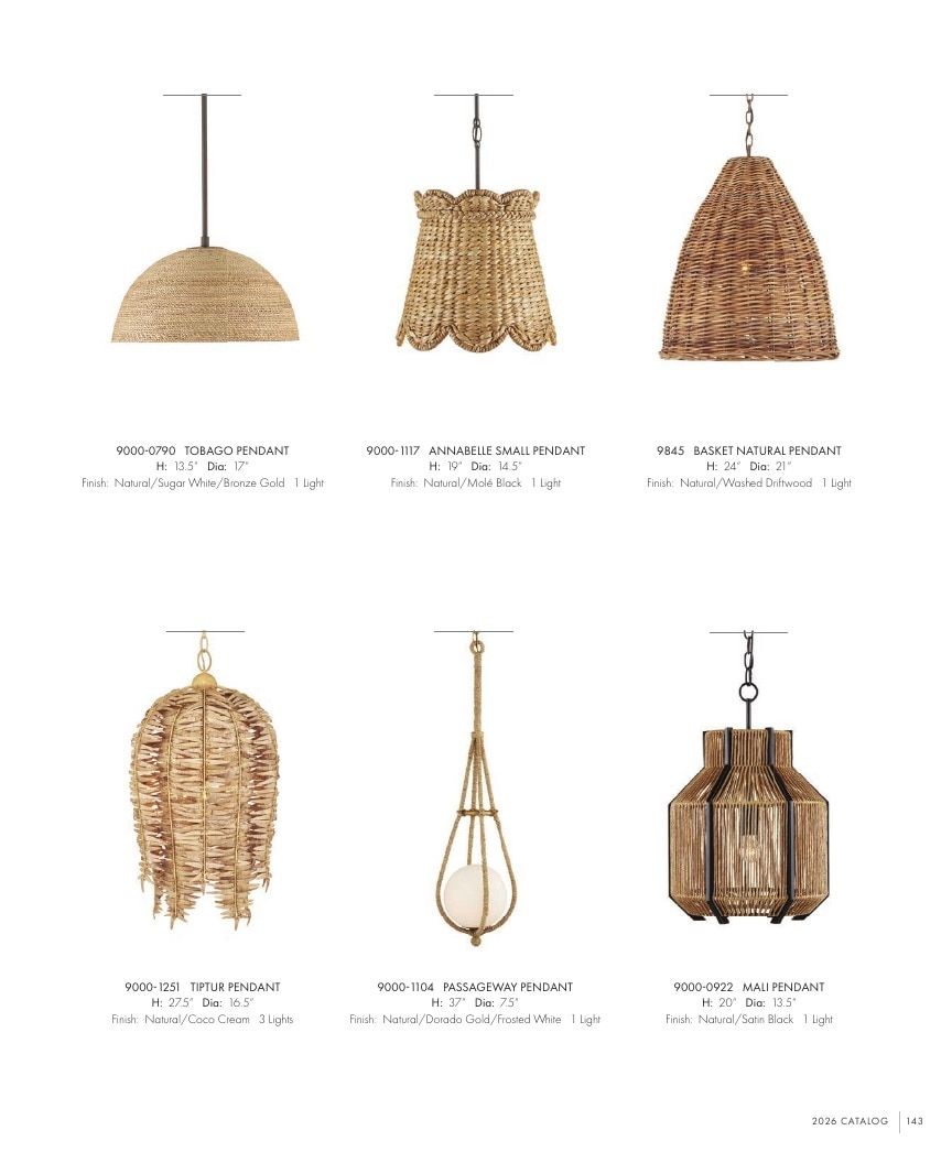 Currey & Company Lighting Collection Catalog Weekly Ad January 1 - December 31, 2026
