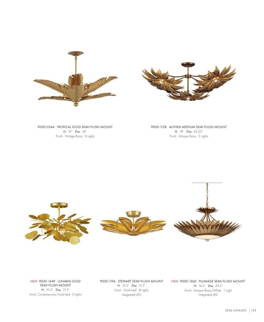 Currey & Company Lighting Collection Catalog Weekly Ad January 1 - December 31, 2026