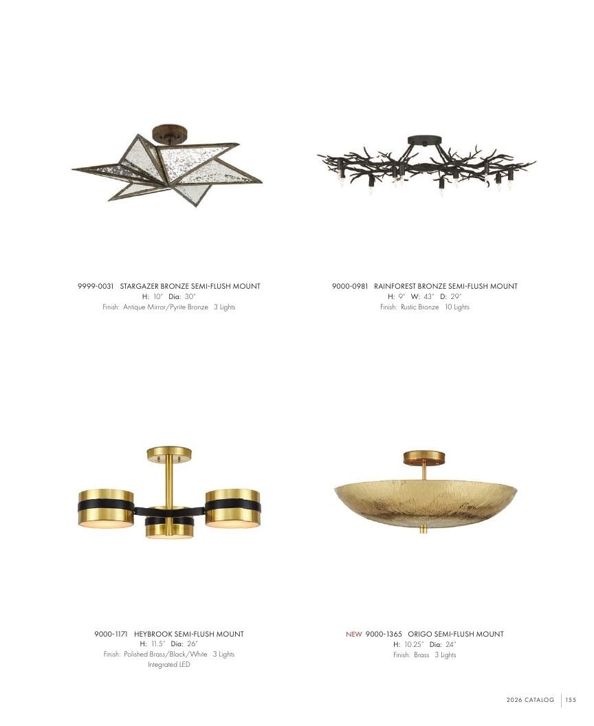 Currey & Company Lighting Collection Catalog Weekly Ad January 1 - December 31, 2026