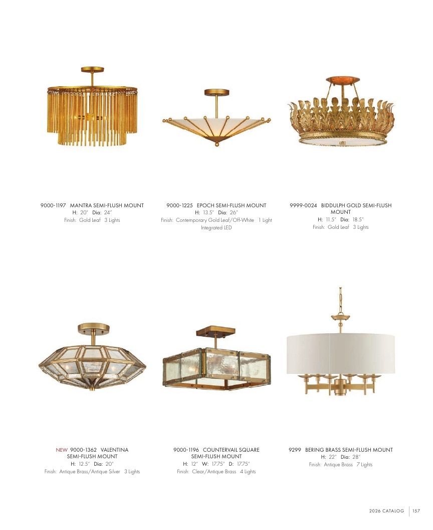 Currey & Company Lighting Collection Catalog Weekly Ad January 1 - December 31, 2026