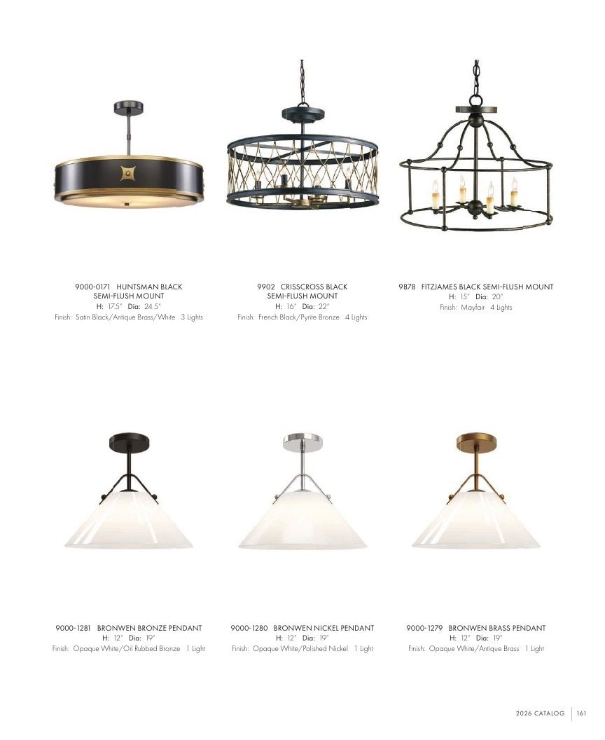 Currey & Company Lighting Collection Catalog Weekly Ad January 1 - December 31, 2026