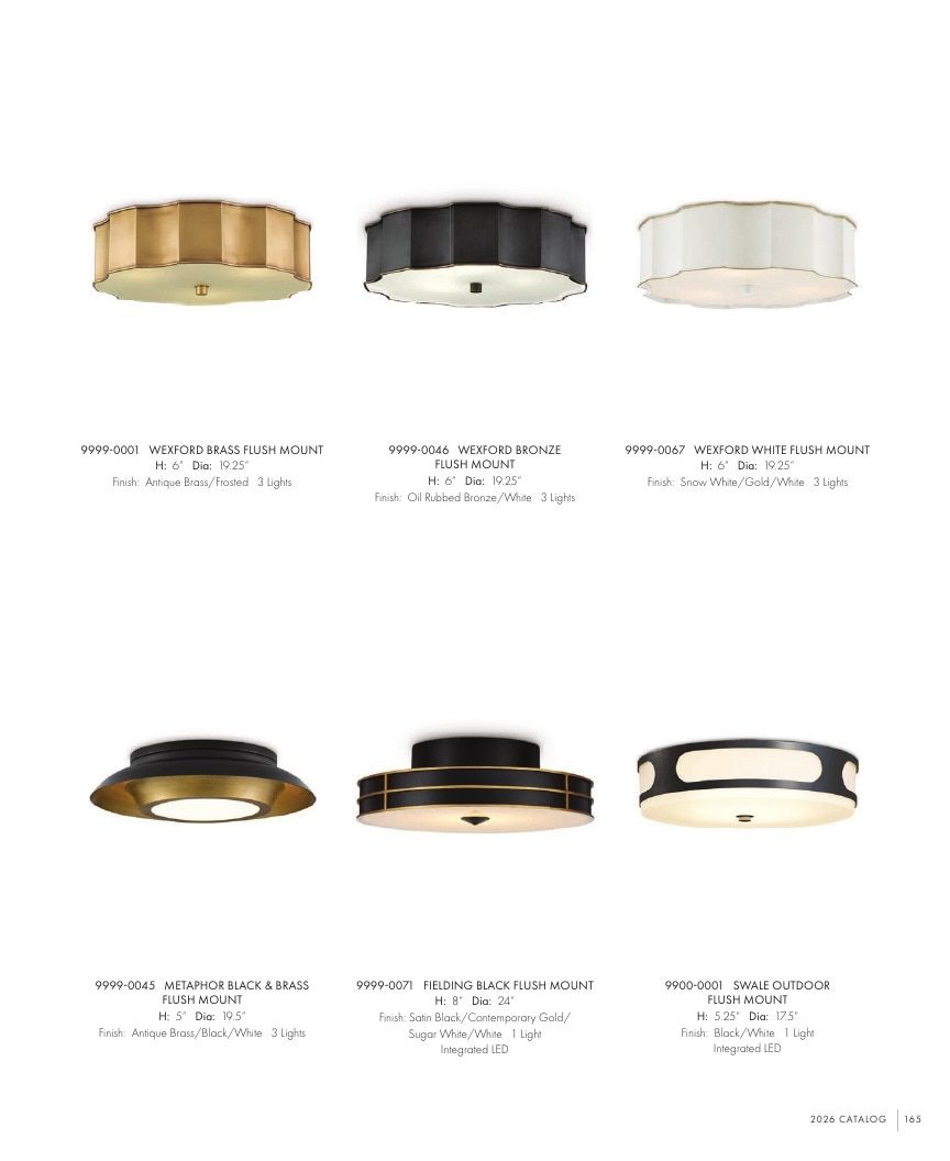 Currey & Company Lighting Collection Catalog Weekly Ad January 1 - December 31, 2026