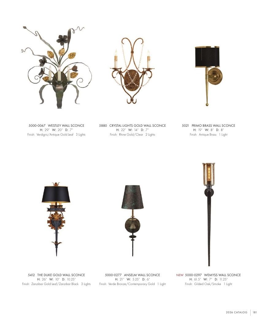 Currey & Company Lighting Collection Catalog Weekly Ad January 1 - December 31, 2026
