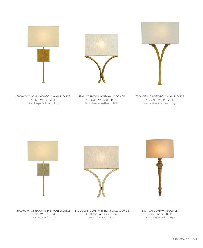 Currey & Company Lighting Collection Catalog Weekly Ad January 1 - December 31, 2026