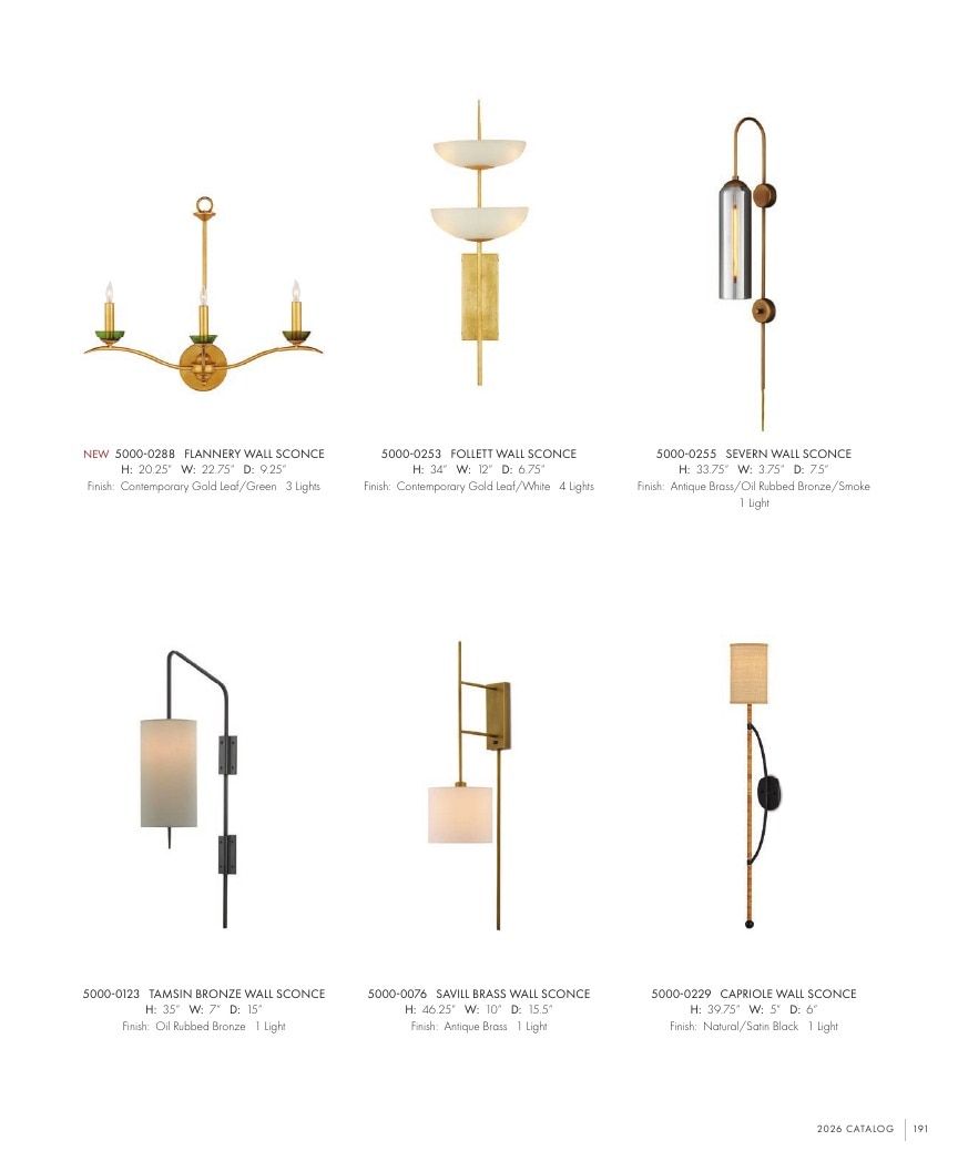 Currey & Company Lighting Collection Catalog Weekly Ad January 1 - December 31, 2026