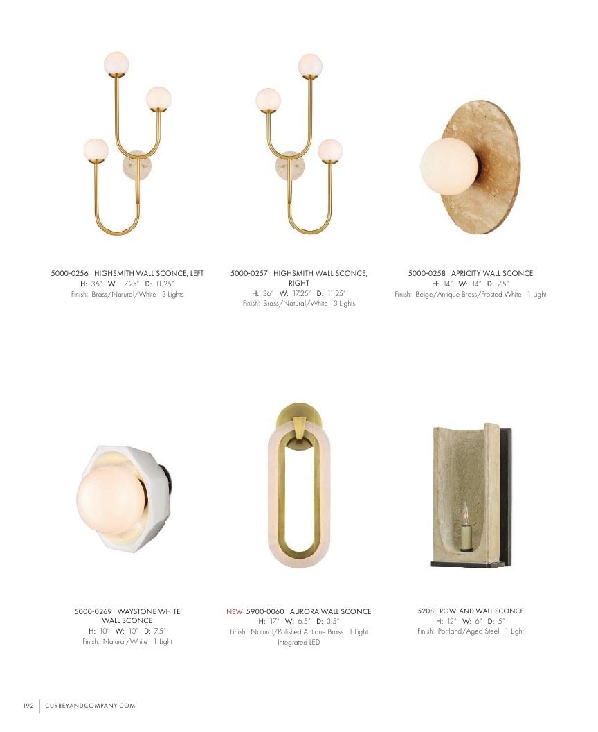 Currey & Company Lighting Collection Catalog Weekly Ad January 1 - December 31, 2026