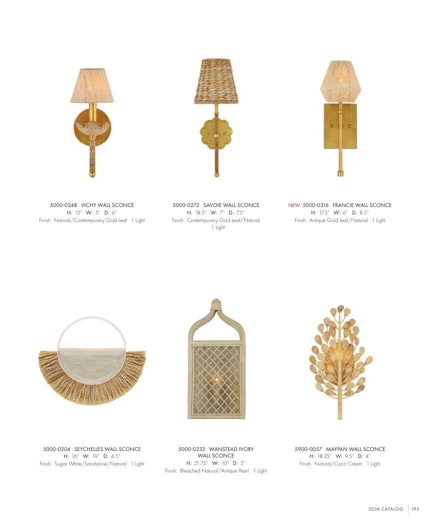 Currey & Company Lighting Collection Catalog Weekly Ad January 1 - December 31, 2026