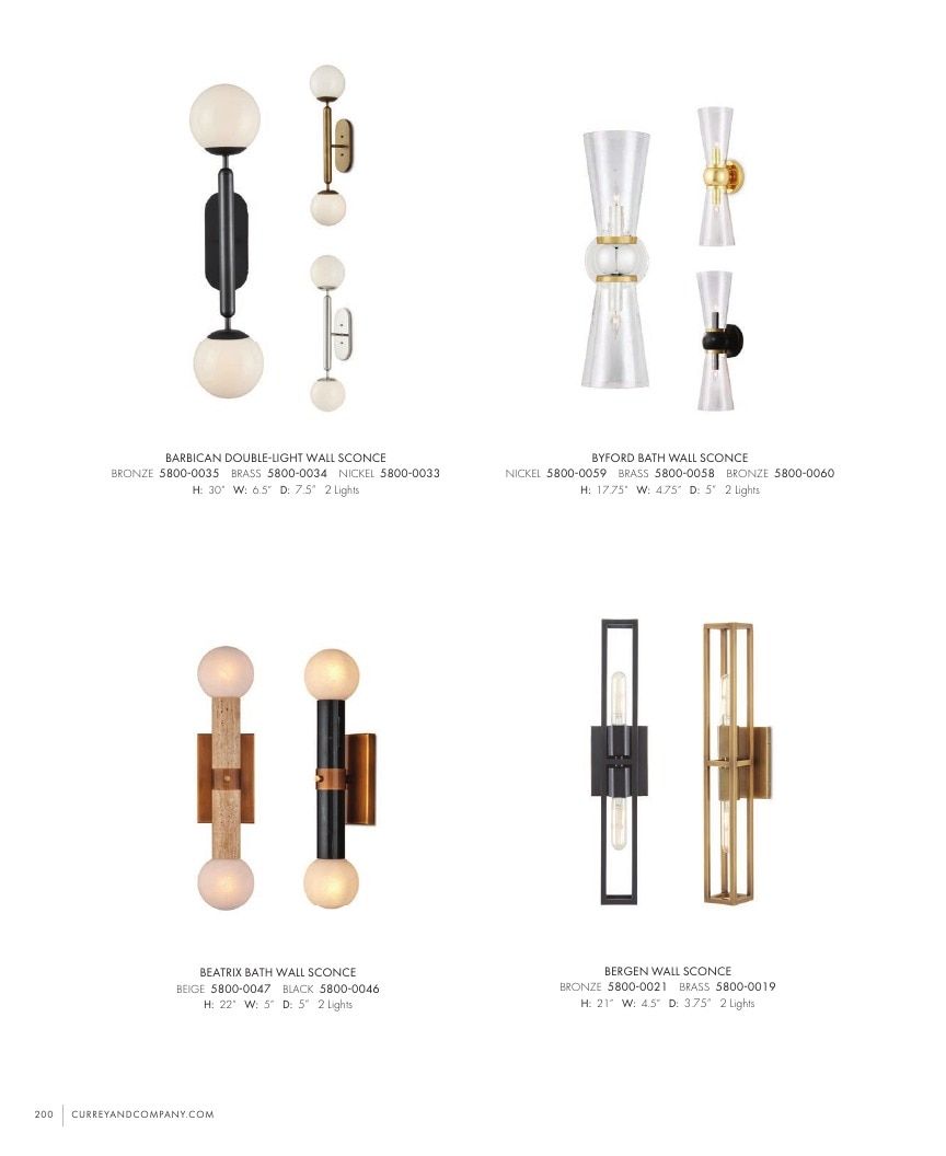 Currey & Company Lighting Collection Catalog Weekly Ad January 1 - December 31, 2026