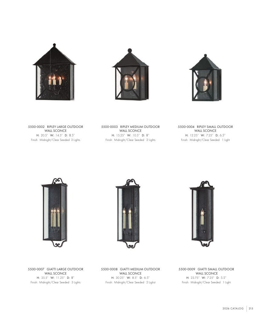 Currey & Company Lighting Collection Catalog Weekly Ad January 1 - December 31, 2026