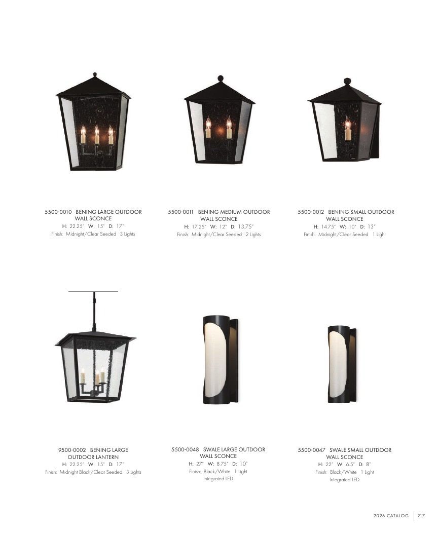 Currey & Company Lighting Collection Catalog Weekly Ad January 1 - December 31, 2026