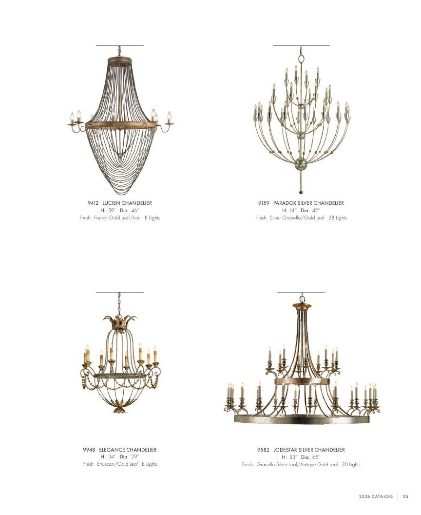 Currey & Company Lighting Collection Catalog Weekly Ad January 1 - December 31, 2026
