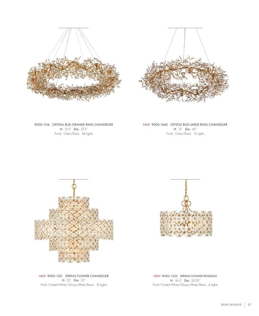 Currey & Company Lighting Collection Catalog Weekly Ad January 1 - December 31, 2026
