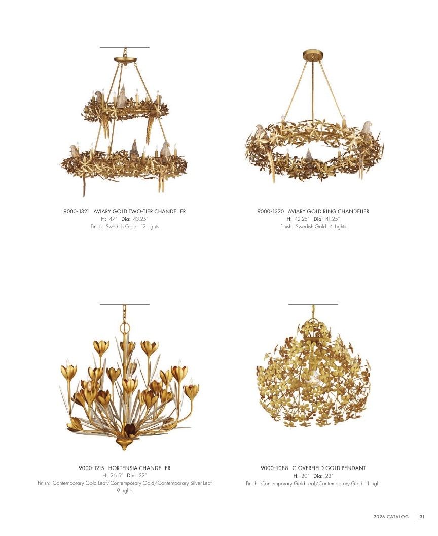 Currey & Company Lighting Collection Catalog Weekly Ad January 1 - December 31, 2026