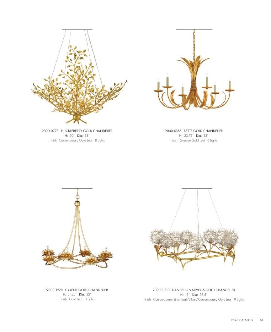 Currey & Company Lighting Collection Catalog Weekly Ad January 1 - December 31, 2026