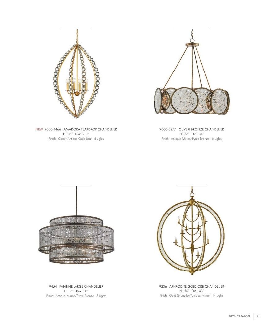 Currey & Company Lighting Collection Catalog Weekly Ad January 1 - December 31, 2026