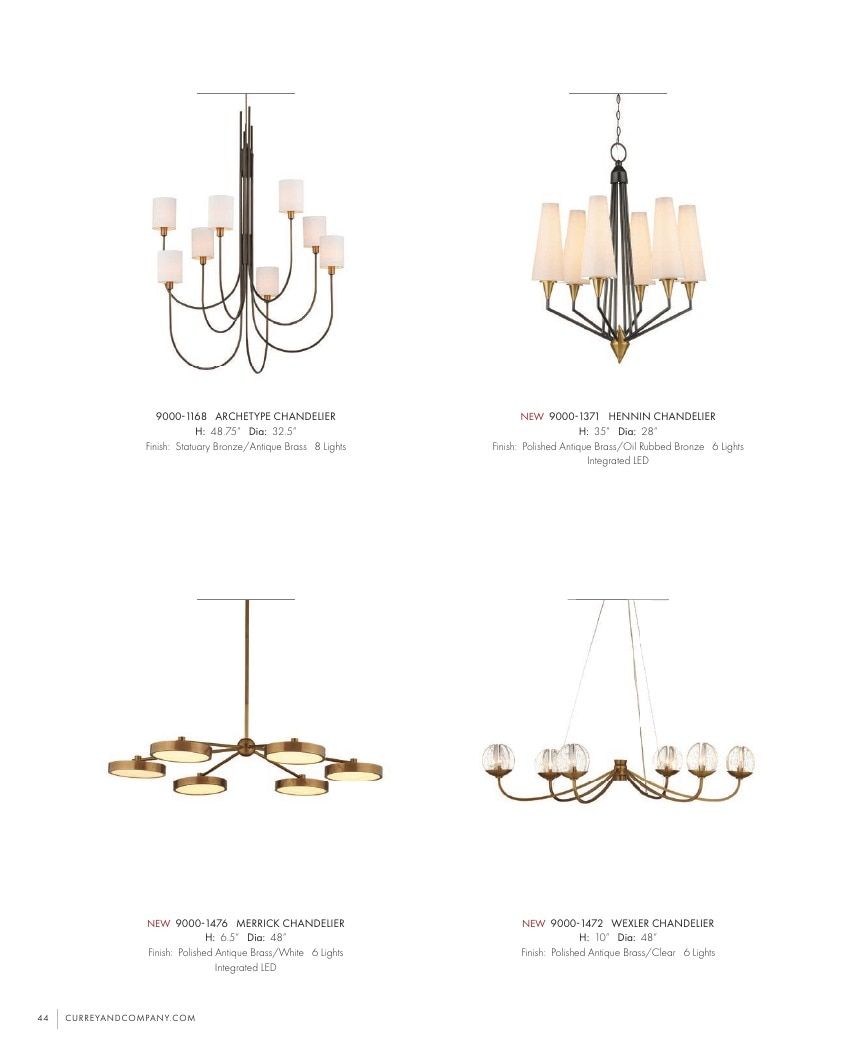 Currey & Company Lighting Collection Catalog Weekly Ad January 1 - December 31, 2026