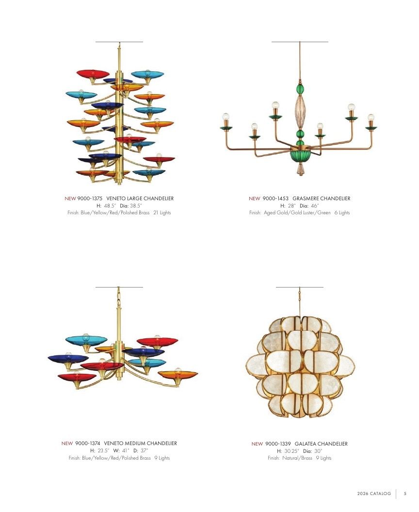 Currey & Company Lighting Collection Catalog Weekly Ad January 1 - December 31, 2026
