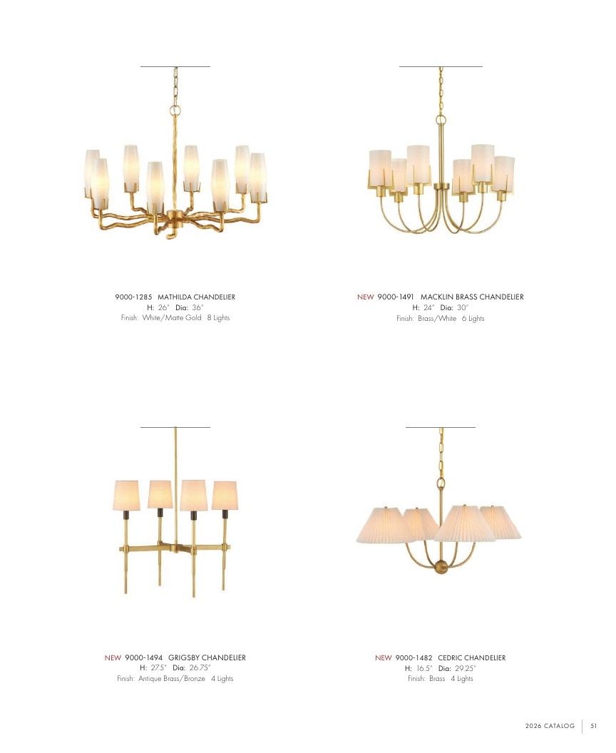 Currey & Company Lighting Collection Catalog Weekly Ad January 1 - December 31, 2026