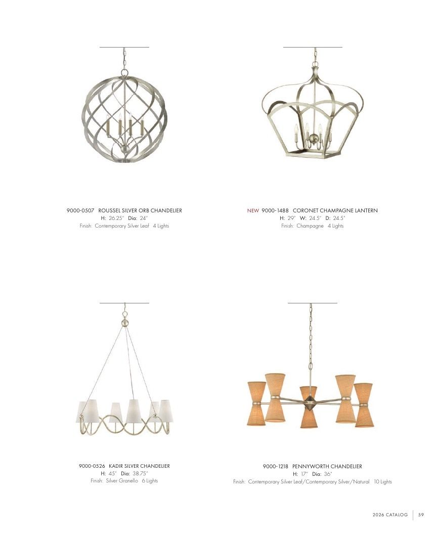 Currey & Company Lighting Collection Catalog Weekly Ad January 1 - December 31, 2026