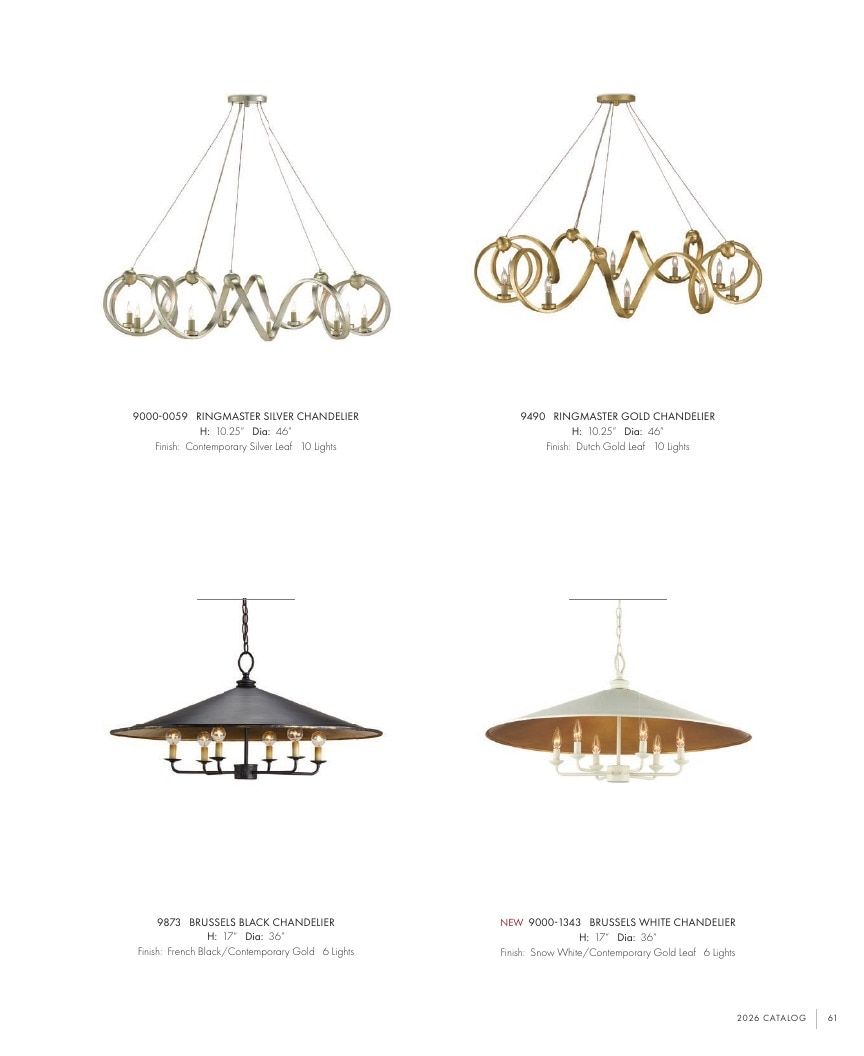 Currey & Company Lighting Collection Catalog Weekly Ad January 1 - December 31, 2026