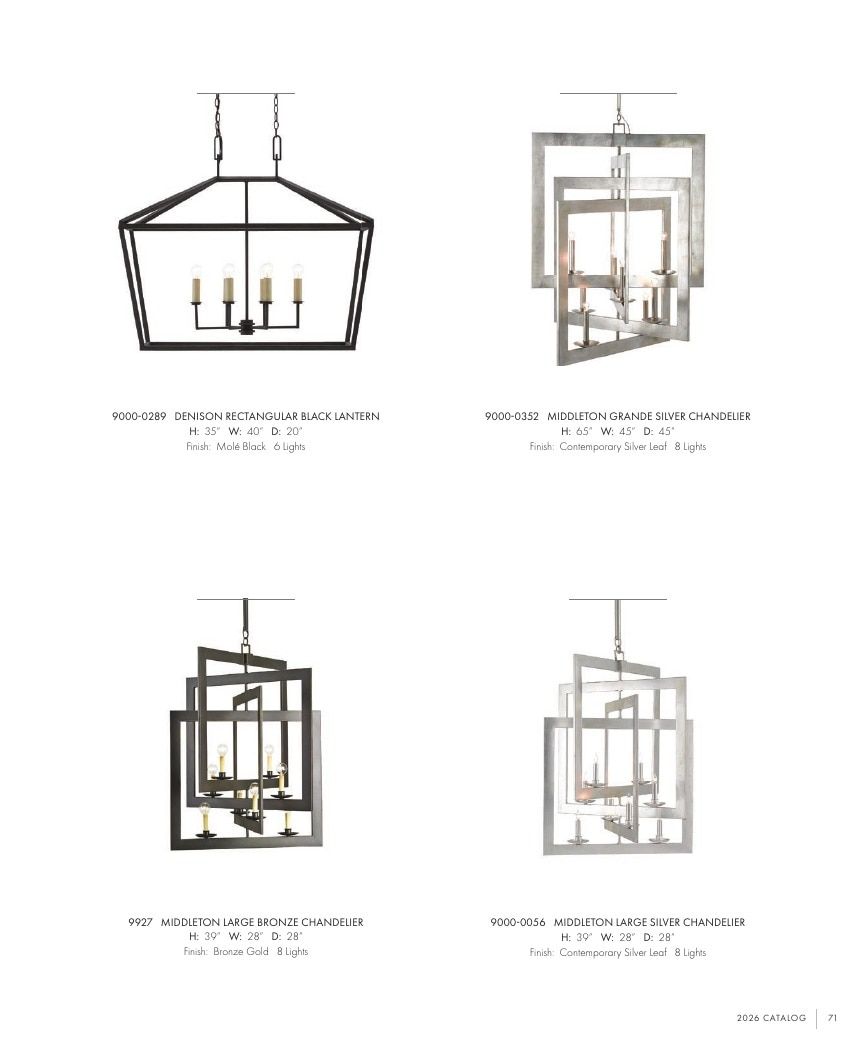 Currey & Company Lighting Collection Catalog Weekly Ad January 1 - December 31, 2026