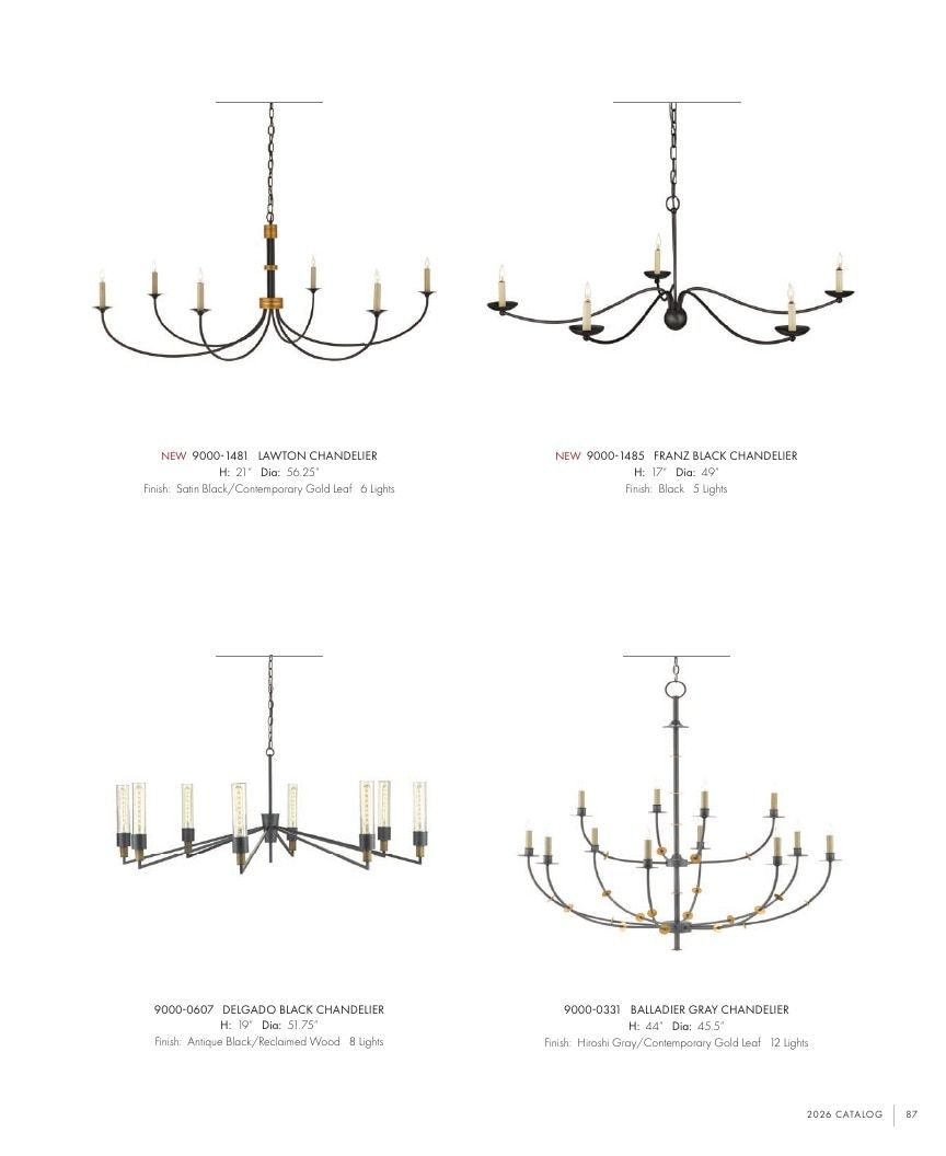 Currey & Company Lighting Collection Catalog Weekly Ad January 1 - December 31, 2026