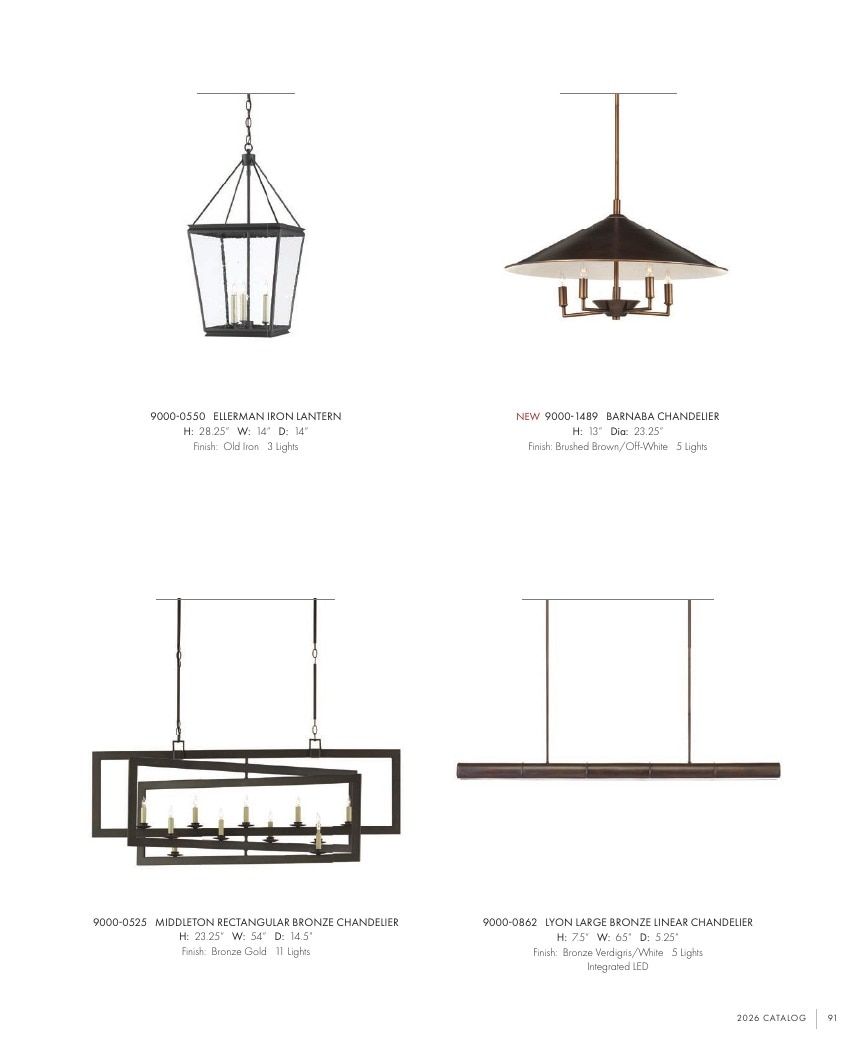 Currey & Company Lighting Collection Catalog Weekly Ad January 1 - December 31, 2026