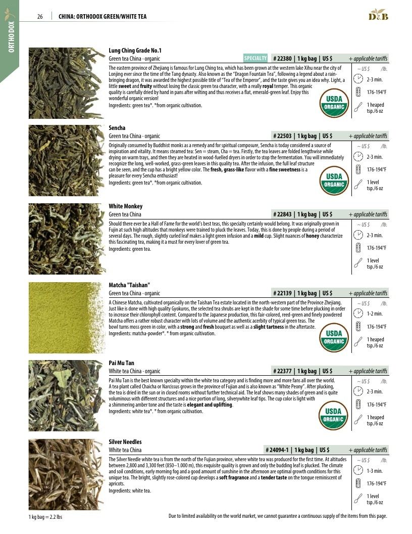 Dethlefsen & Balk Orthodox Tea Catalog Weekly Ad January 1, 2026 - December 31, 2027