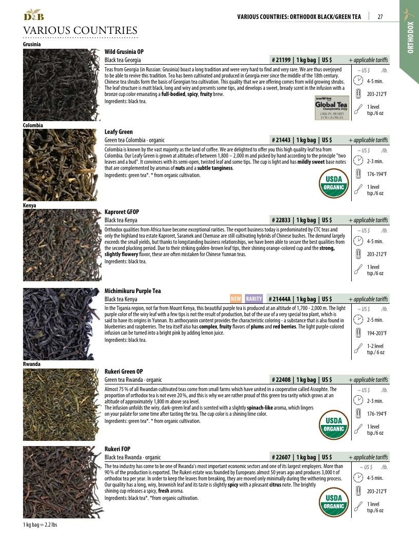 Dethlefsen & Balk Orthodox Tea Catalog Weekly Ad January 1, 2026 - December 31, 2027