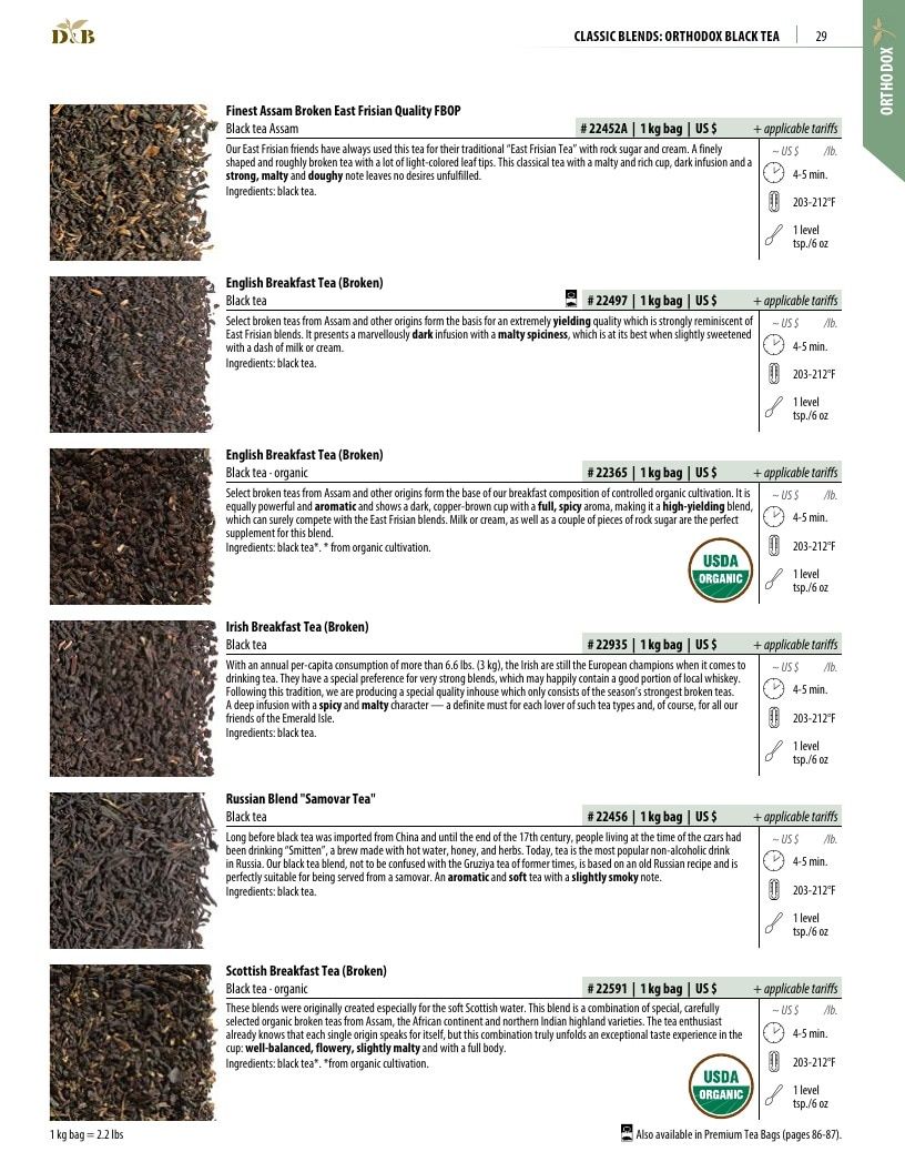 Dethlefsen & Balk Orthodox Tea Catalog Weekly Ad January 1, 2026 - December 31, 2027