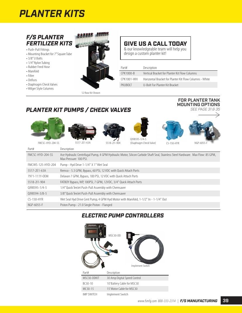 FS Manufacturing Agricultural Equipment Parts Catalog Weekly Ad January 1 - December 31, 2026