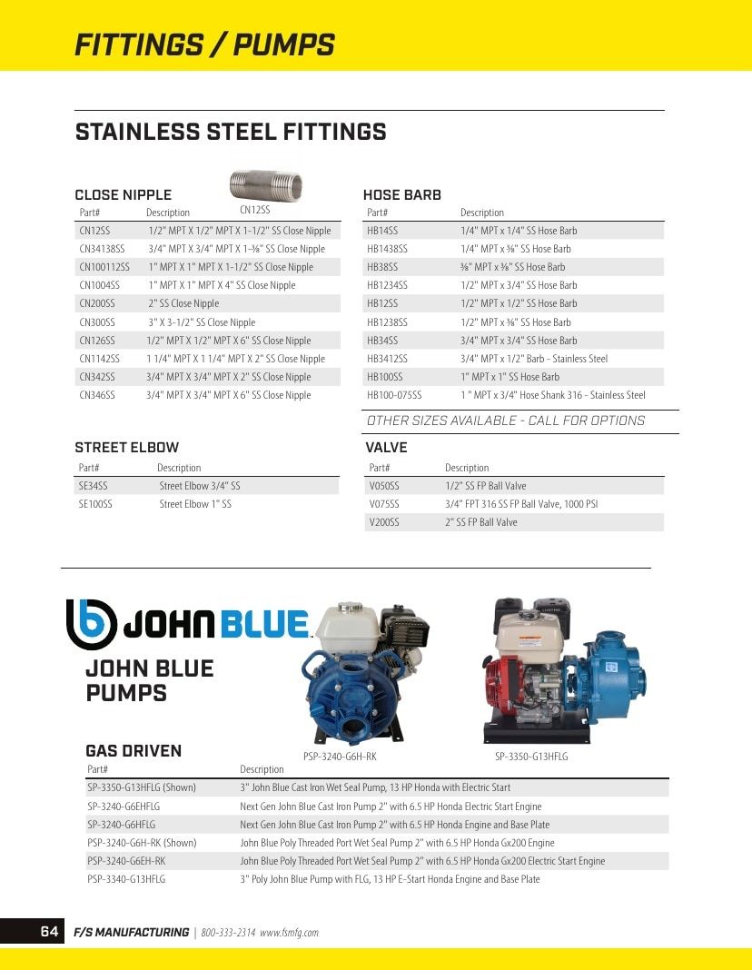 FS Manufacturing Agricultural Equipment Parts Catalog Weekly Ad January 1 - December 31, 2026