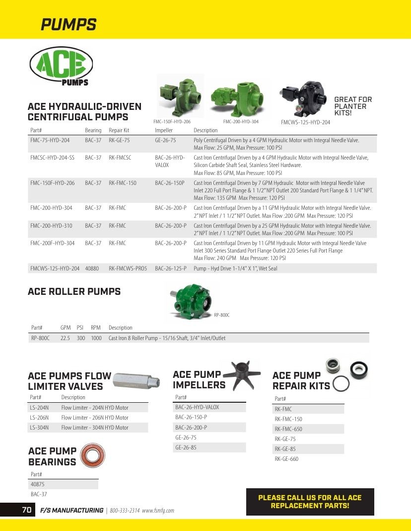 FS Manufacturing Agricultural Equipment Parts Catalog Weekly Ad January 1 - December 31, 2026