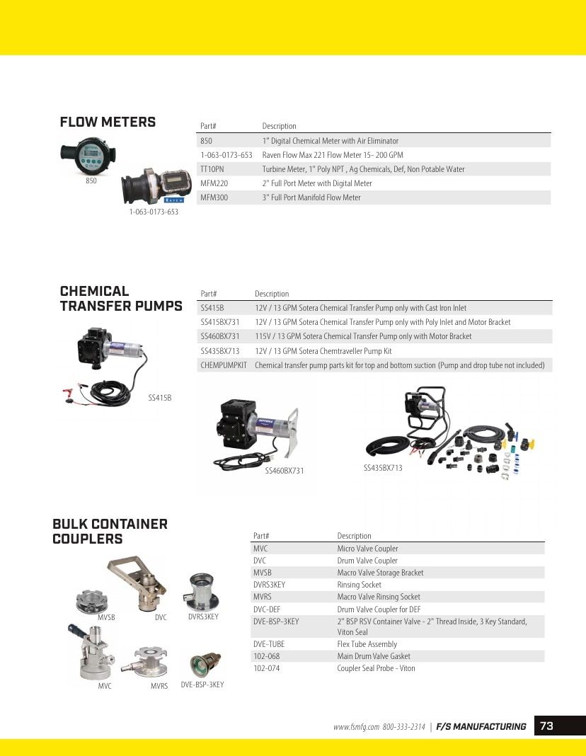 FS Manufacturing Agricultural Equipment Parts Catalog Weekly Ad January 1 - December 31, 2026