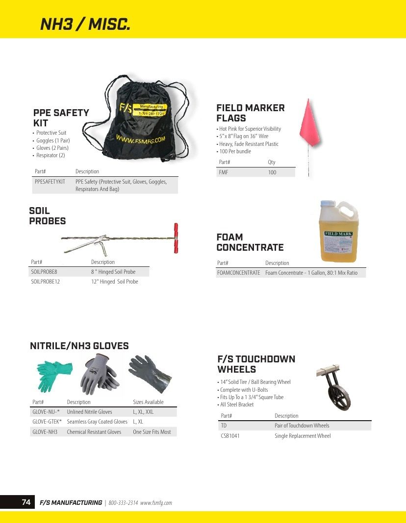 FS Manufacturing Agricultural Equipment Parts Catalog Weekly Ad January 1 - December 31, 2026