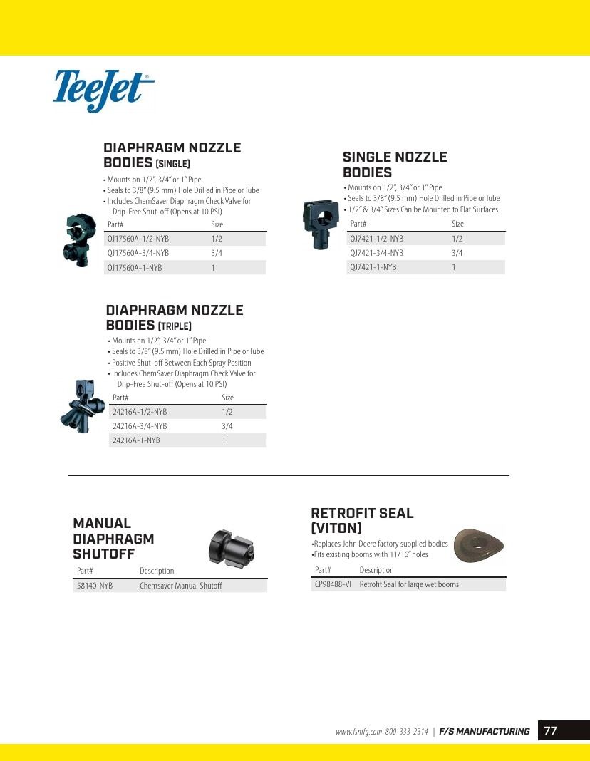 FS Manufacturing Agricultural Equipment Parts Catalog Weekly Ad January 1 - December 31, 2026