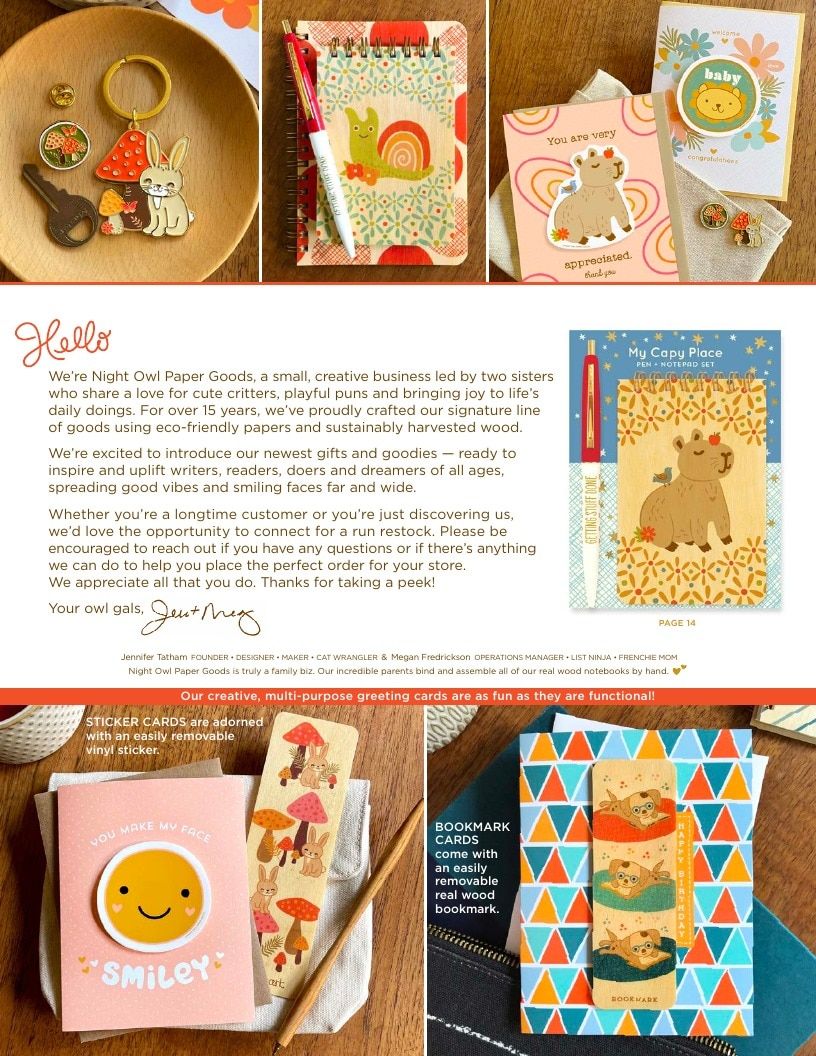 Night Owl Paper Goods Spring and Summer Catalog Weekly Ad January 1 - December 31, 2026