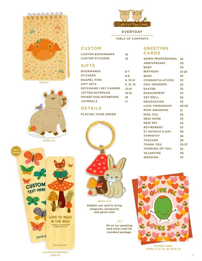 Night Owl Paper Goods Spring and Summer Catalog Weekly Ad January 1 - December 31, 2026