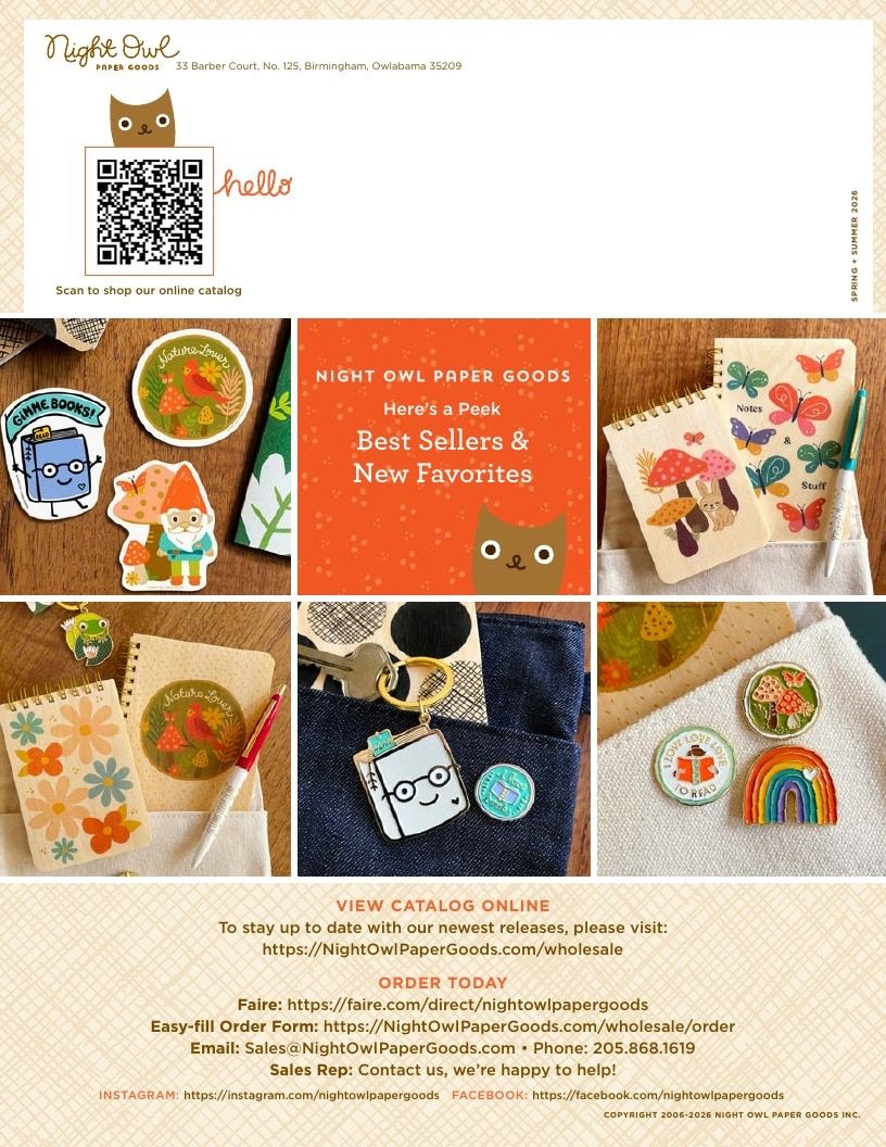 Night Owl Paper Goods Spring and Summer Catalog Weekly Ad January 1 - December 31, 2026