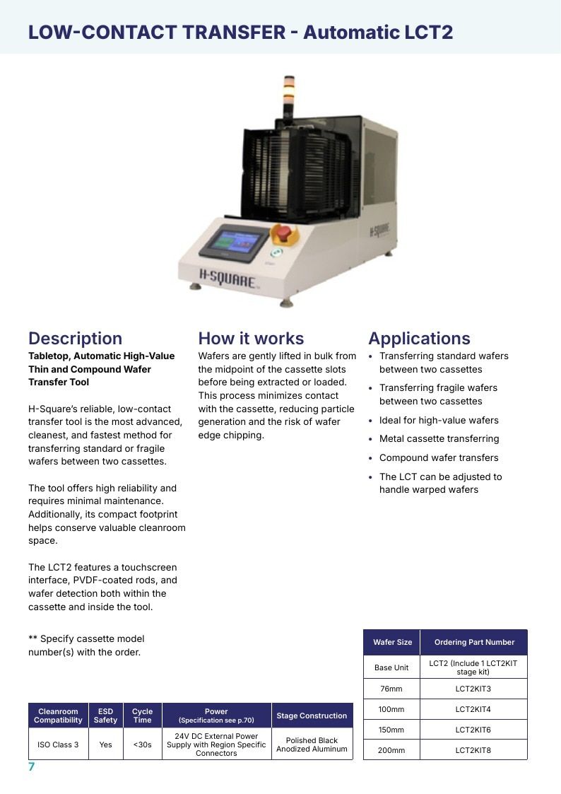 H-Square Semiconductor Handling Catalog Weekly Ad January 1 - December 31, 2026