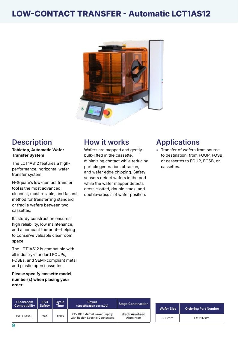 H-Square Semiconductor Handling Catalog Weekly Ad January 1 - December 31, 2026