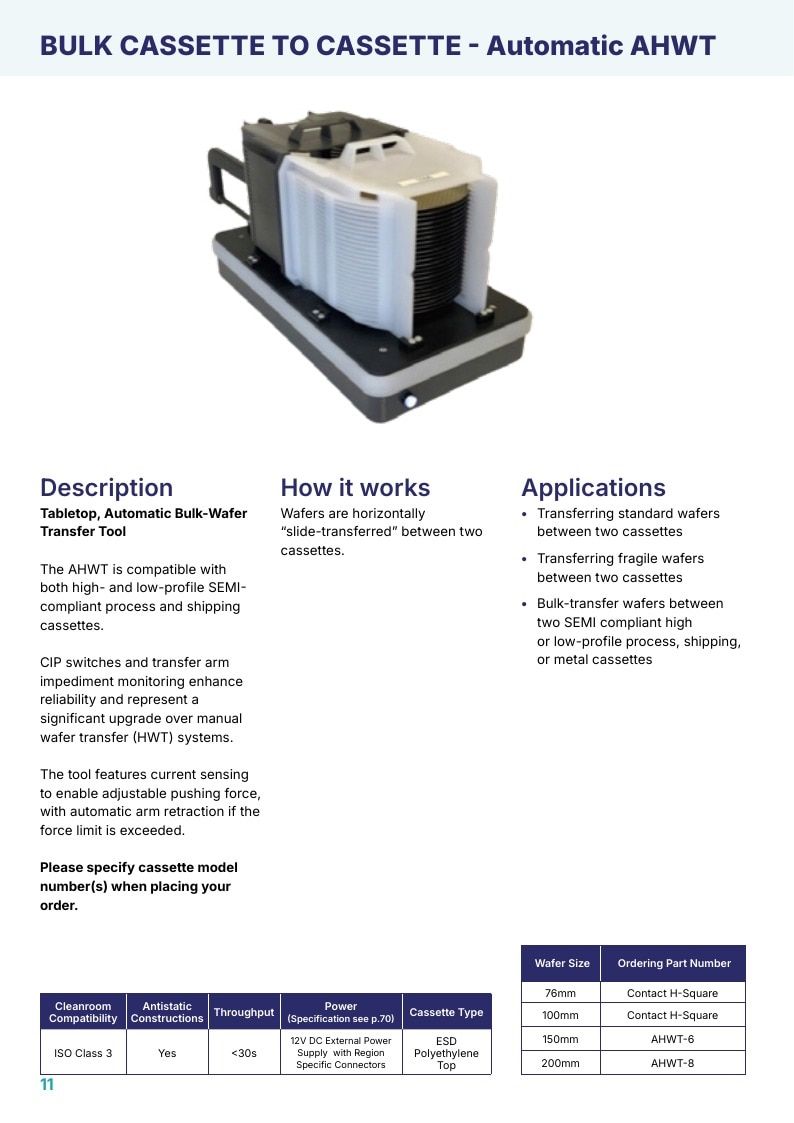 H-Square Semiconductor Handling Catalog Weekly Ad January 1 - December 31, 2026