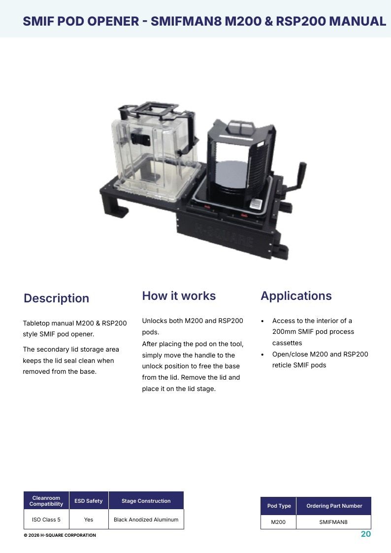 H-Square Semiconductor Handling Catalog Weekly Ad January 1 - December 31, 2026