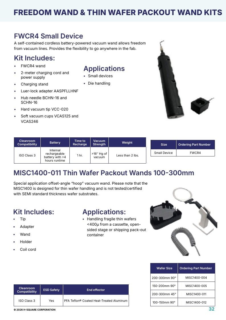 H-Square Semiconductor Handling Catalog Weekly Ad January 1 - December 31, 2026