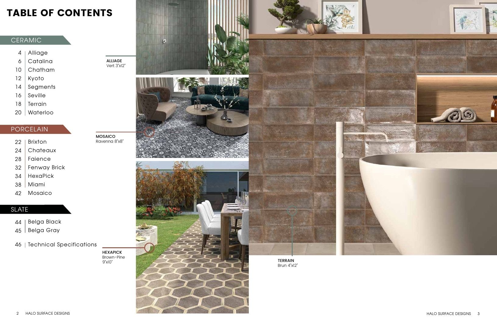 HALO Surface Designs Surface Designs Catalog Weekly Ad January 1 - December 31, 2026