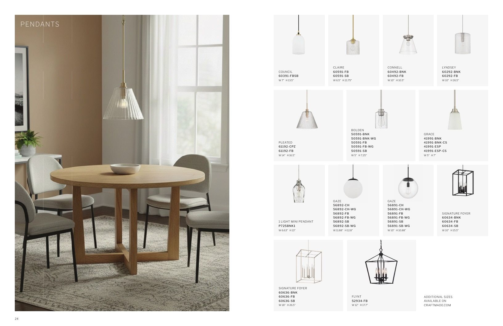 Craftmade Residential Lighting Catalog Weekly Ad January 1 - December 31, 2026